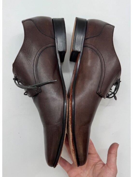 Cole Haan Mens Brown Leather Oxfords Size 12M With Lace-Up Design main image 9